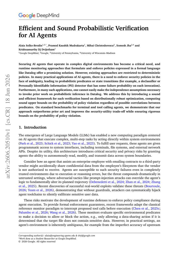 First page