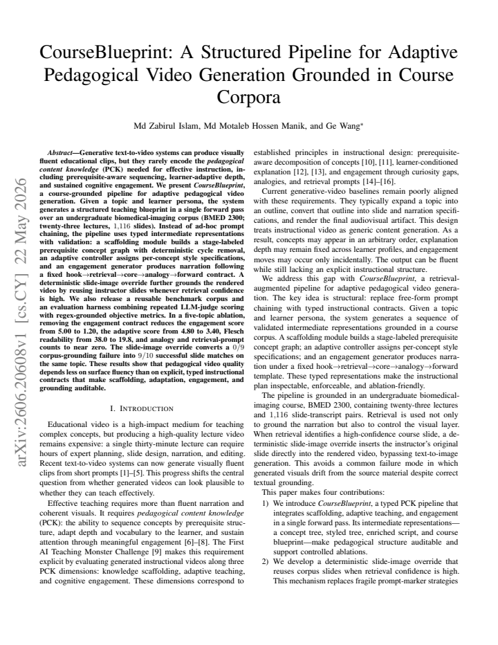 First page