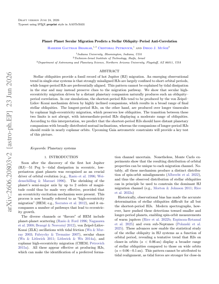 First page