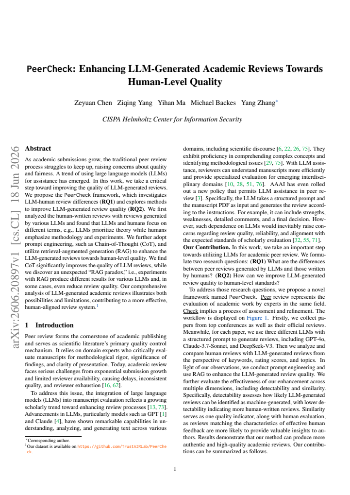 First page