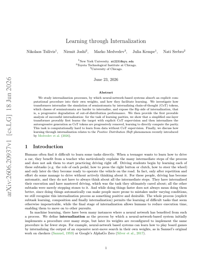 First page