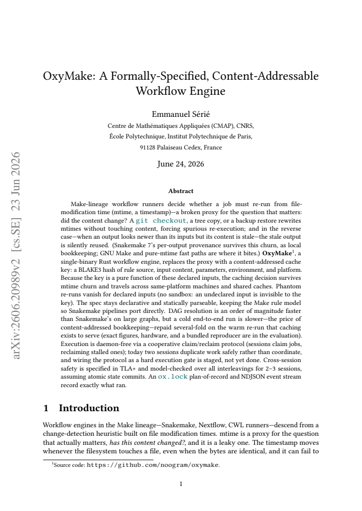 First page
