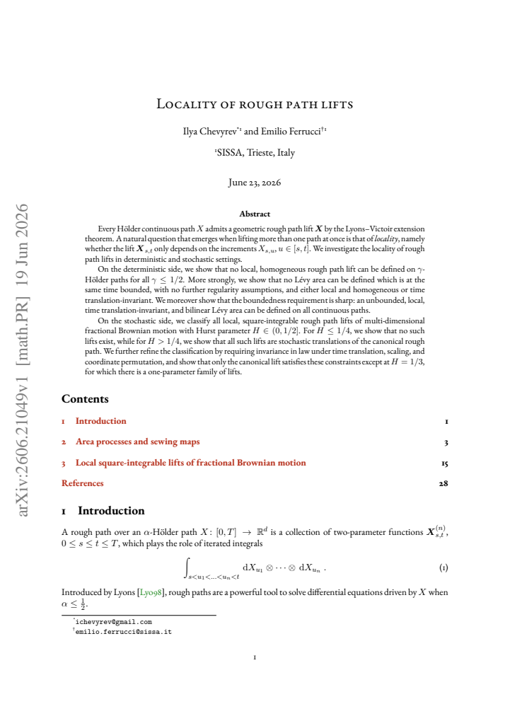 First page