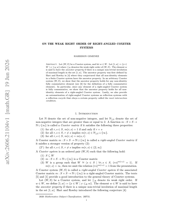 First page