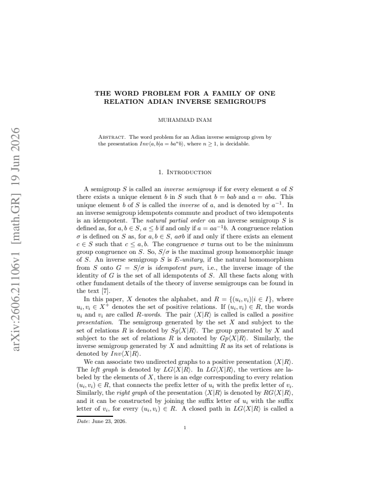 First page