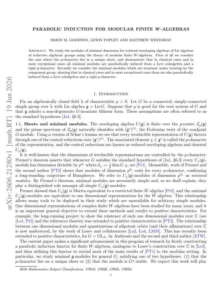 First page