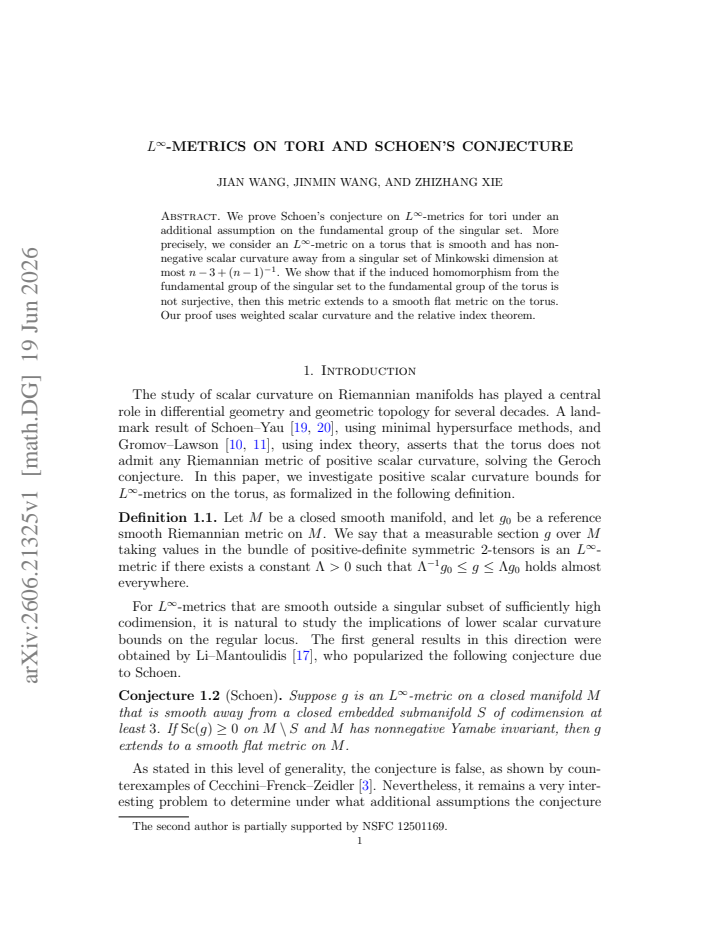 First page