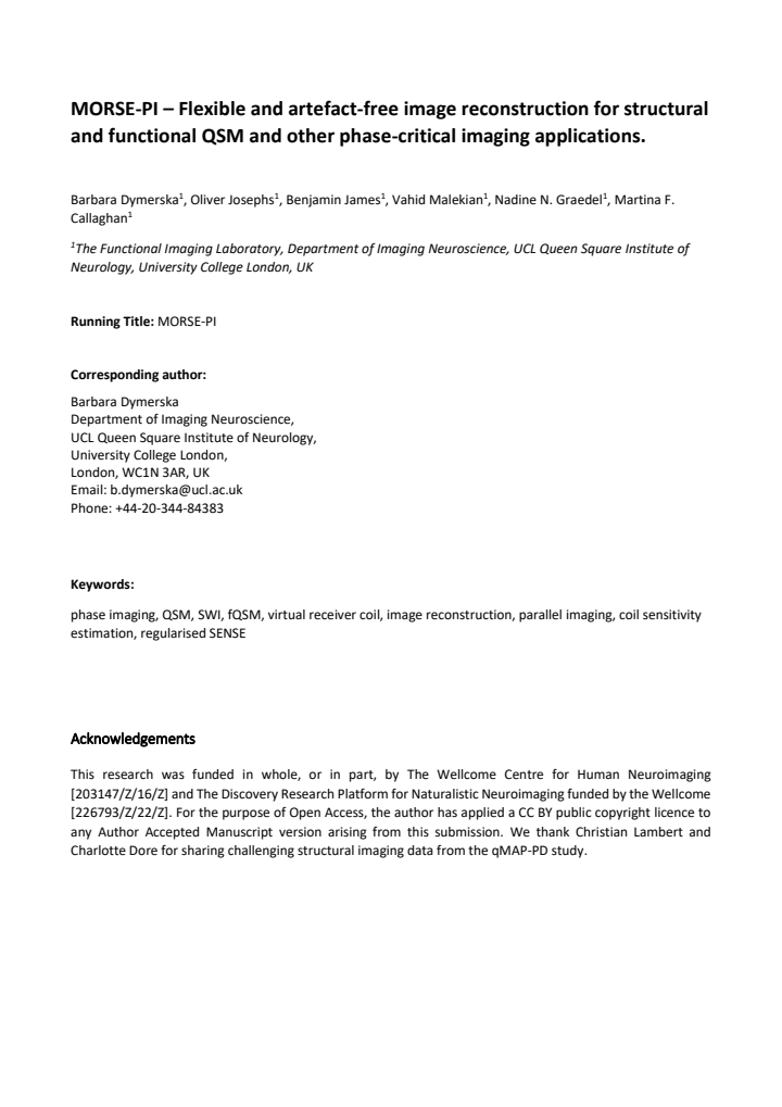 First page