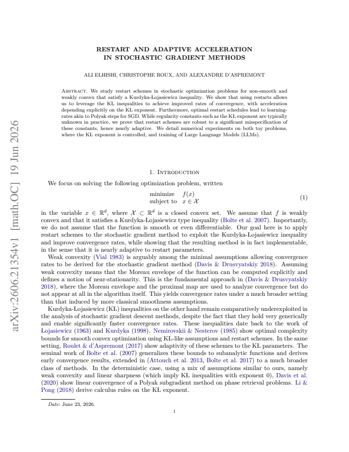 First page