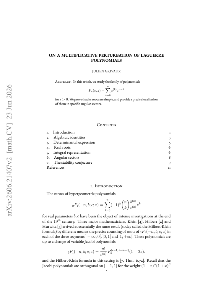 First page