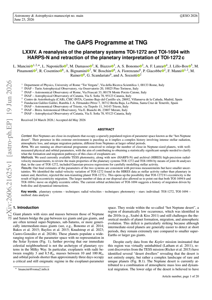 First page