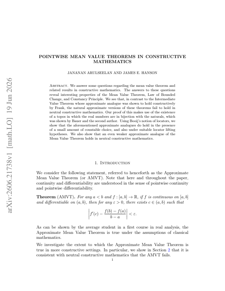 First page
