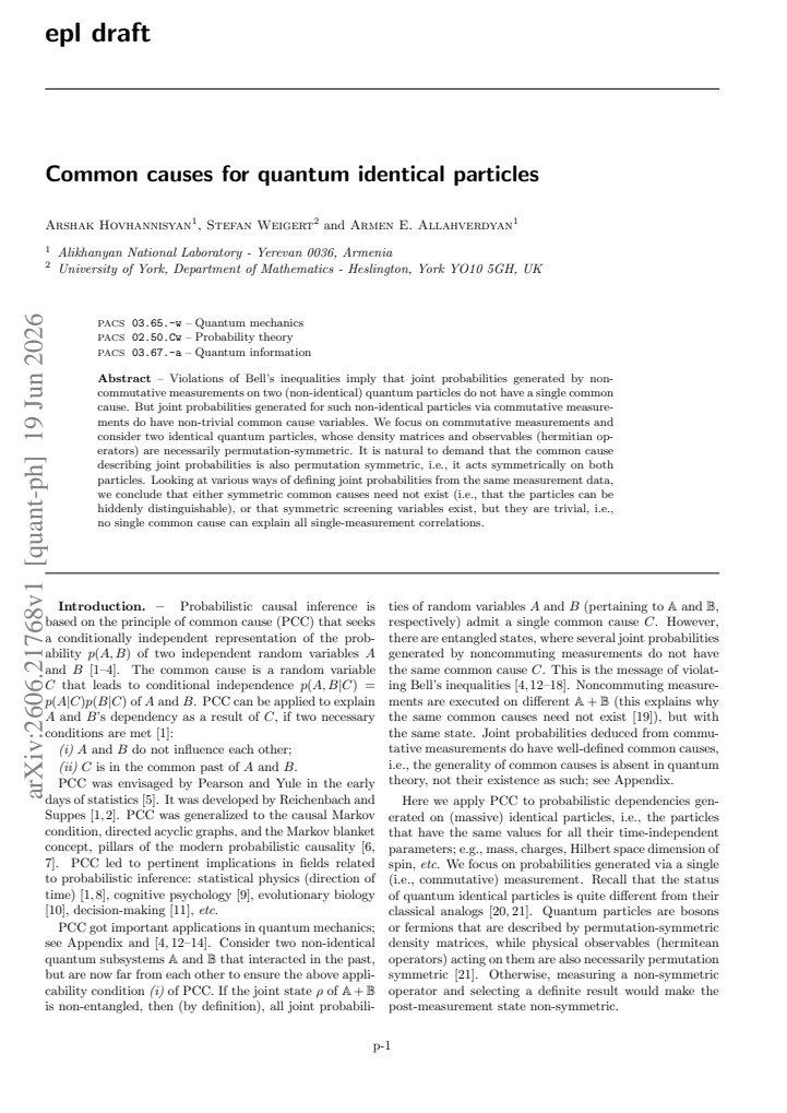 First page