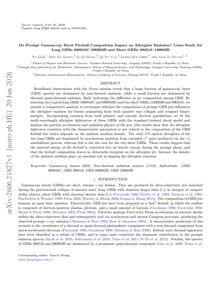 First page