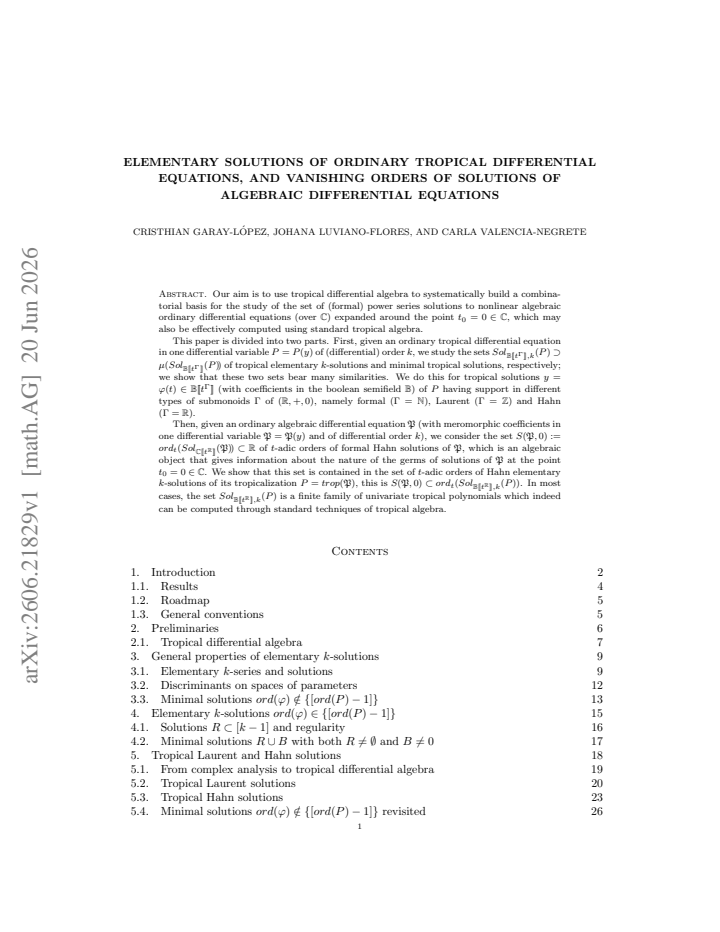 First page
