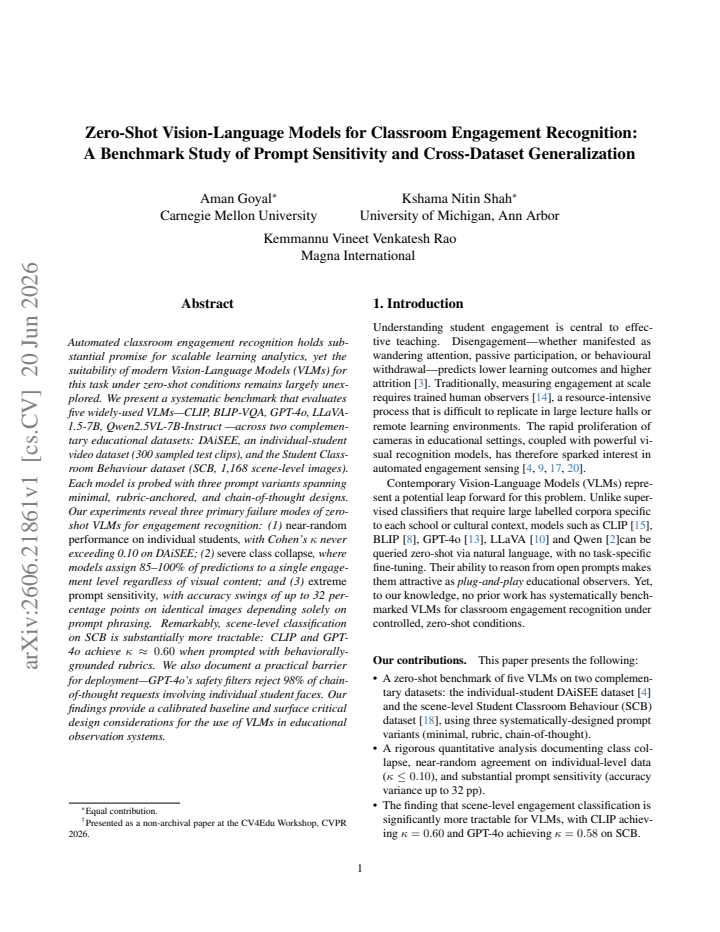First page
