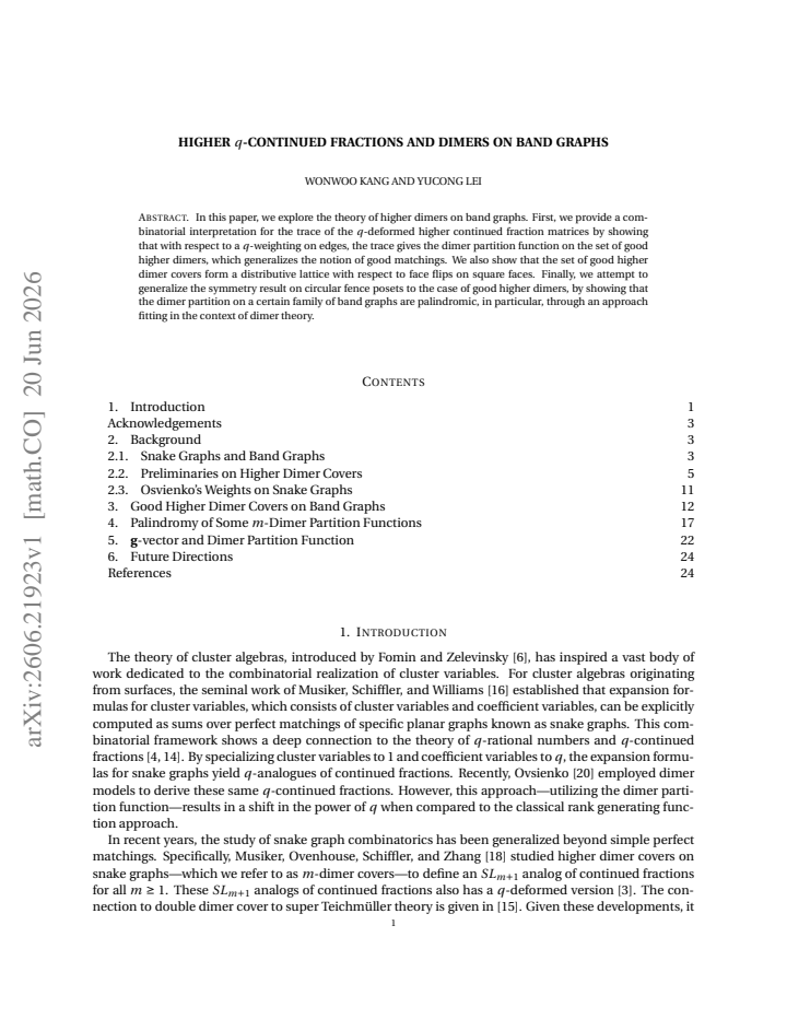 First page