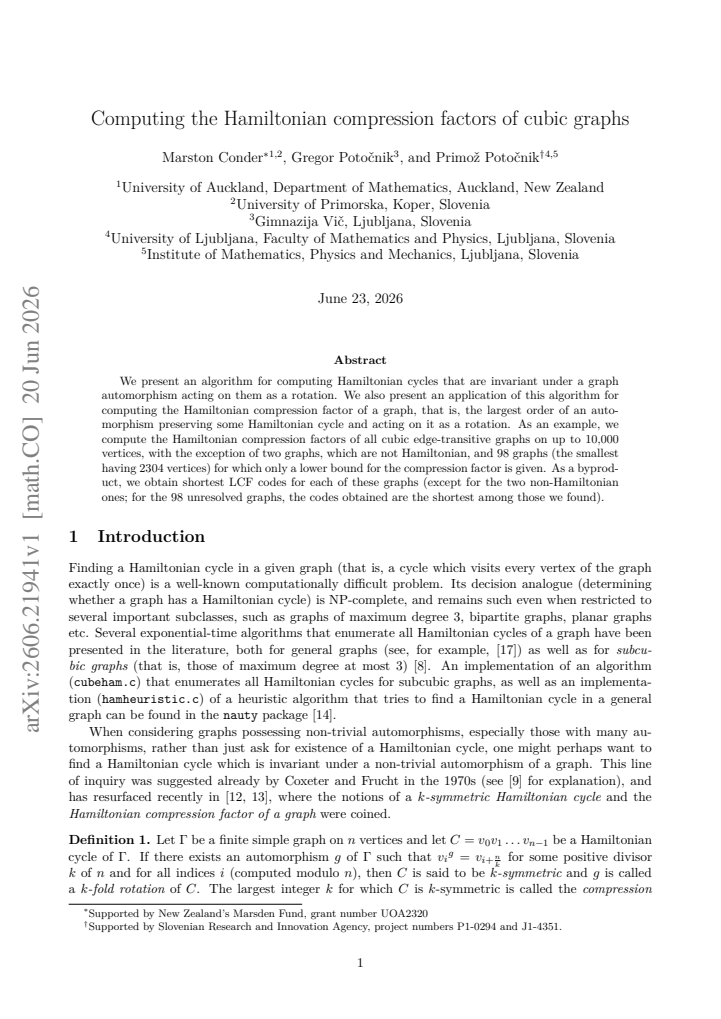 First page