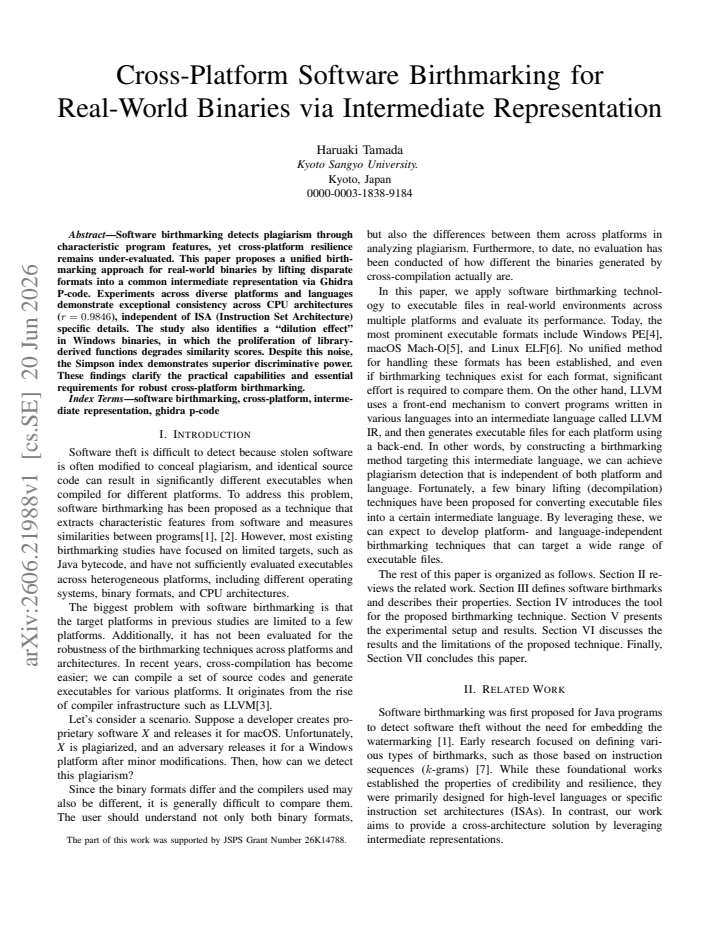First page