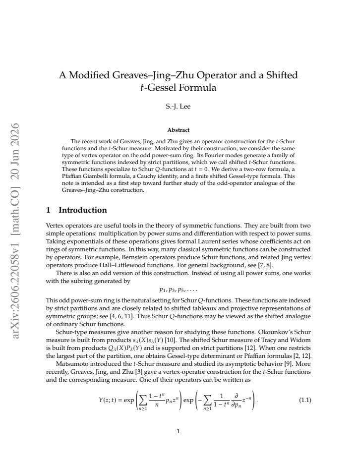 First page