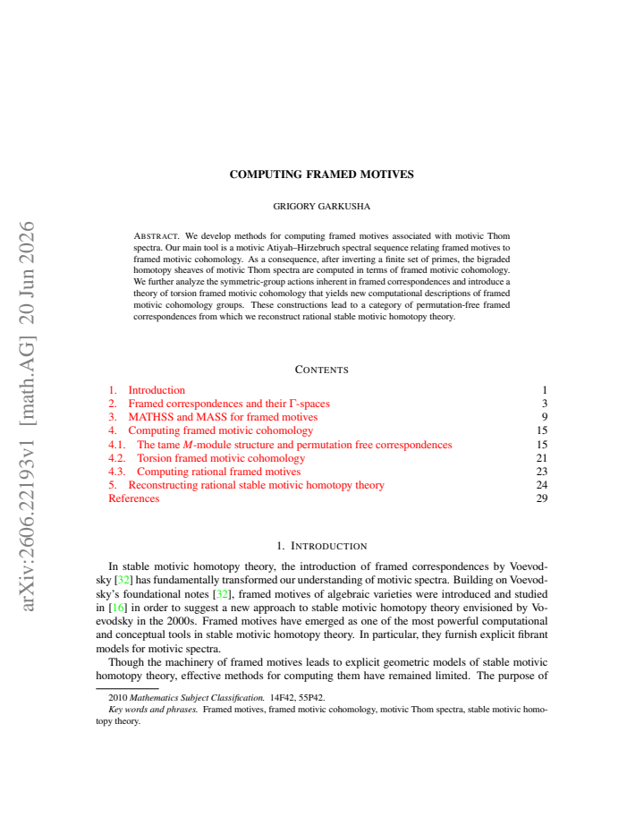 First page