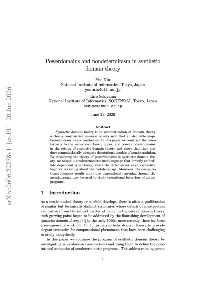 First page