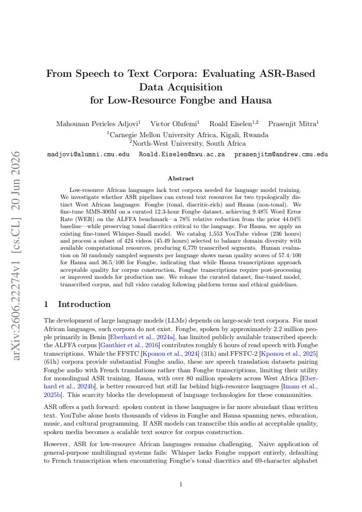 First page
