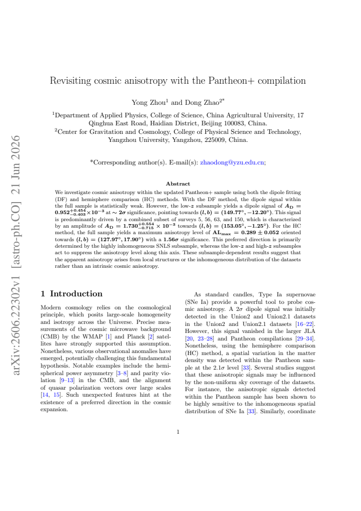 First page