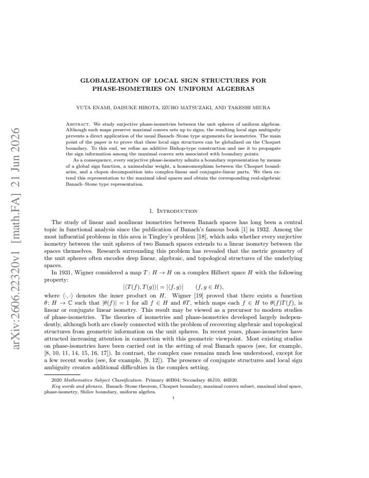First page