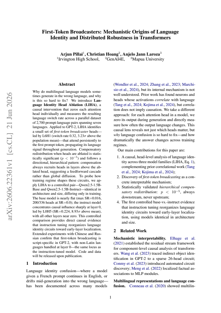 First page