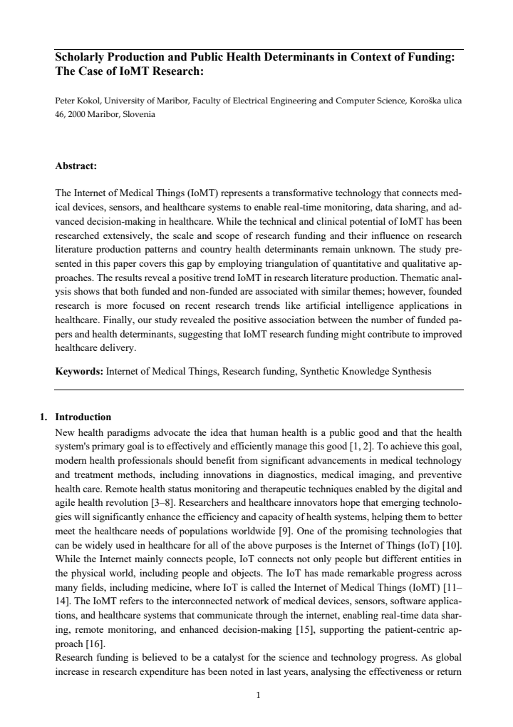 First page