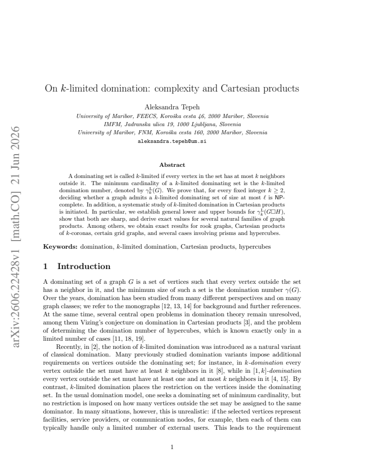 First page