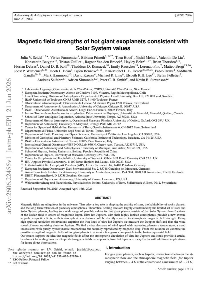 First page