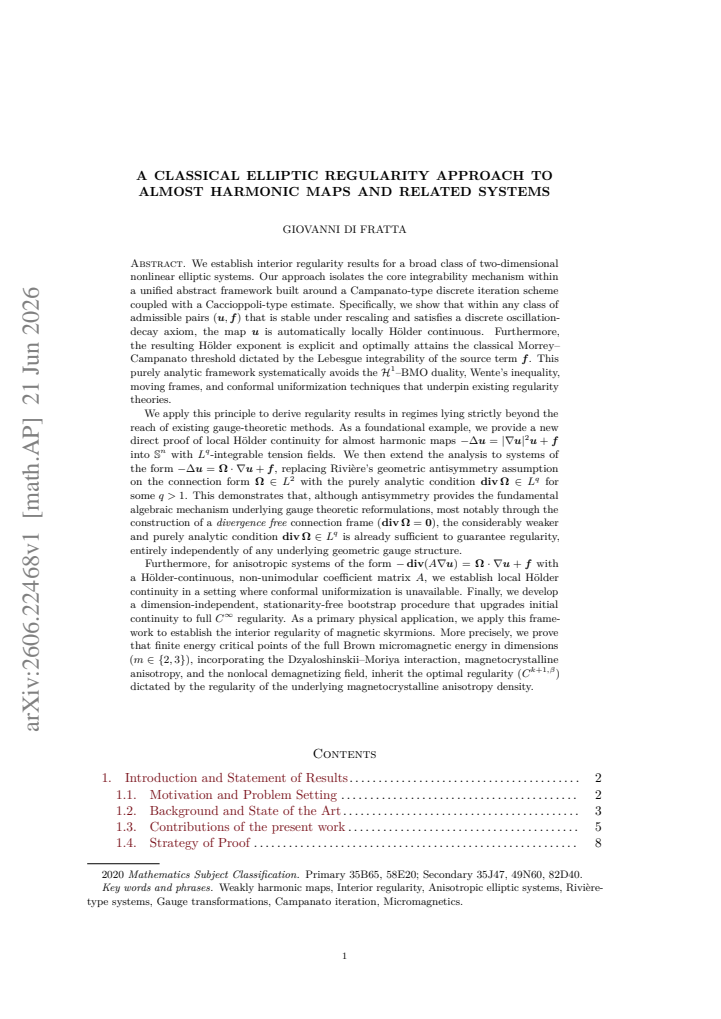 First page