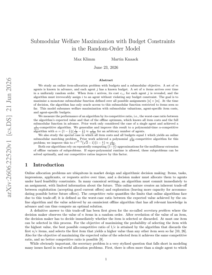 First page
