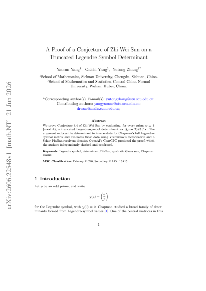 First page