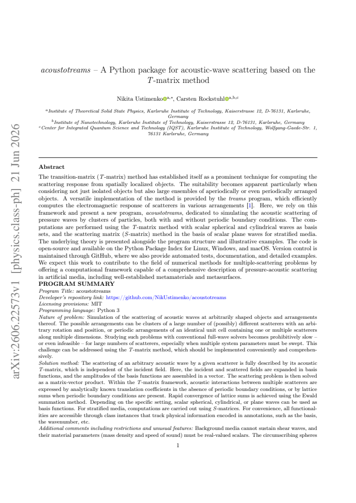 First page