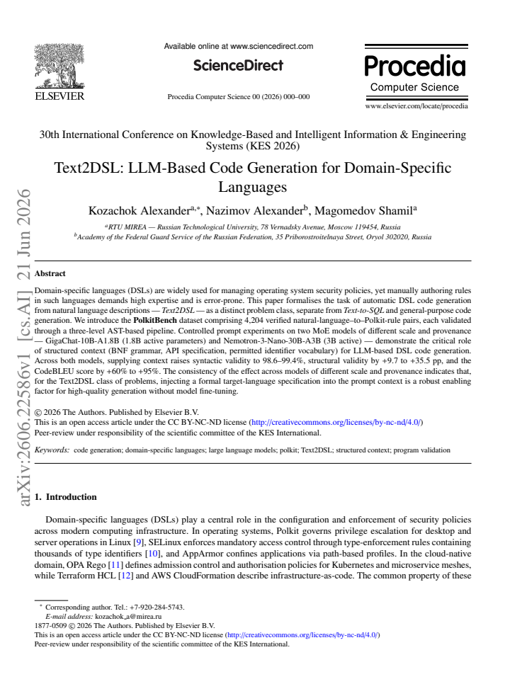 First page