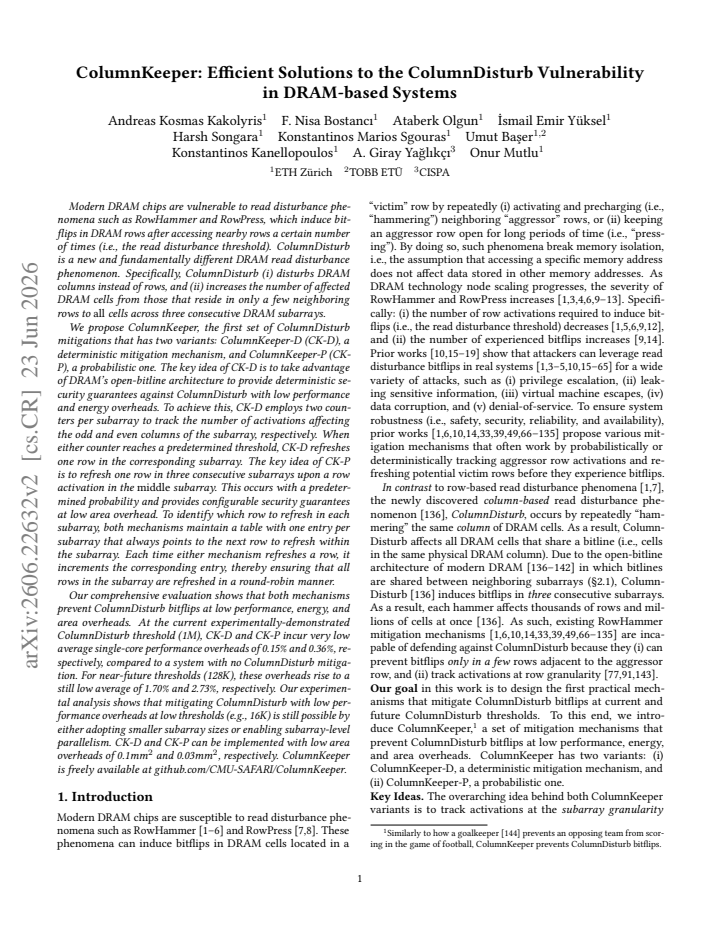 First page