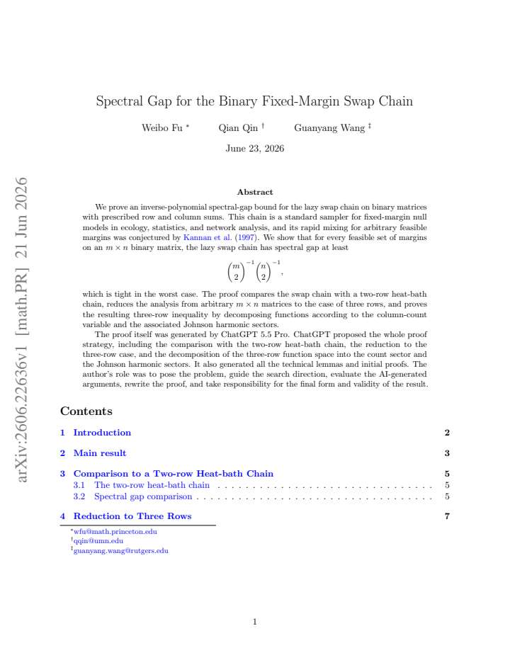 First page