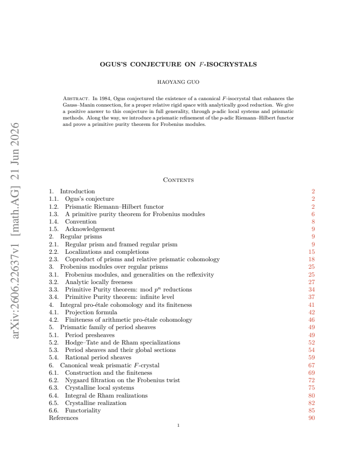 First page