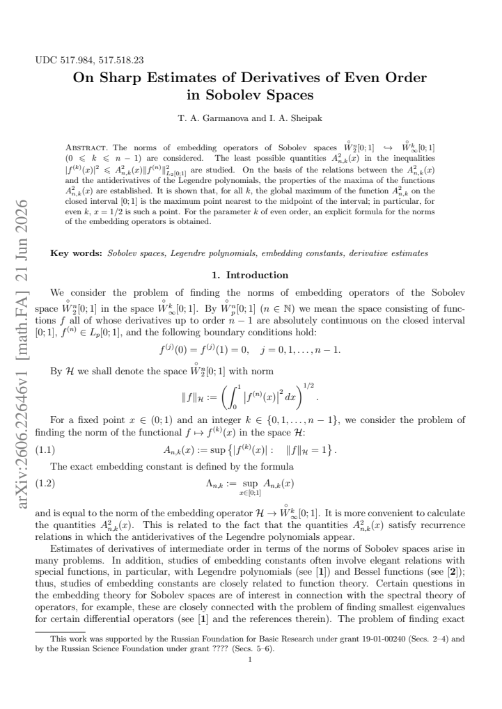 First page