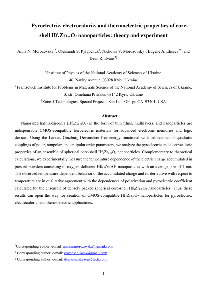 First page