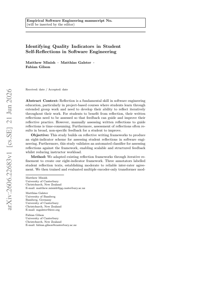 First page