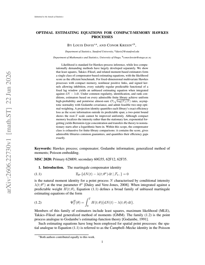 First page