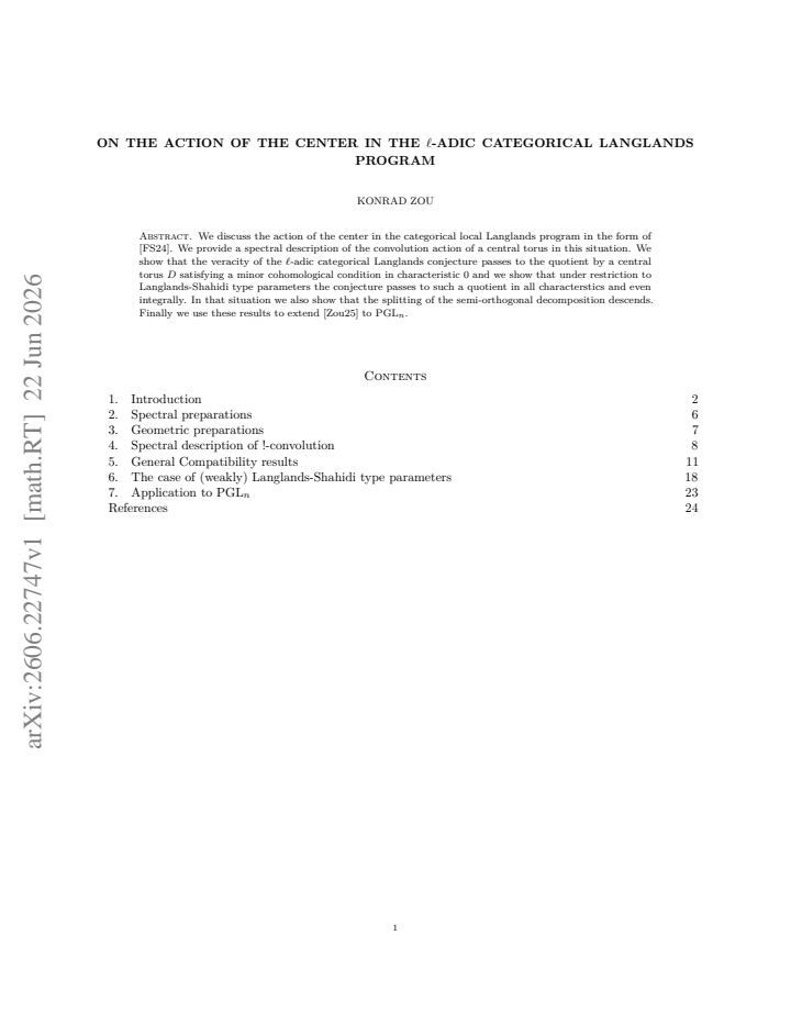 First page