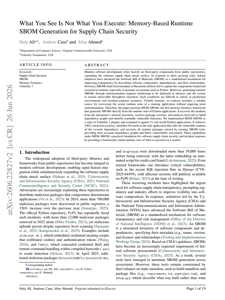 First page