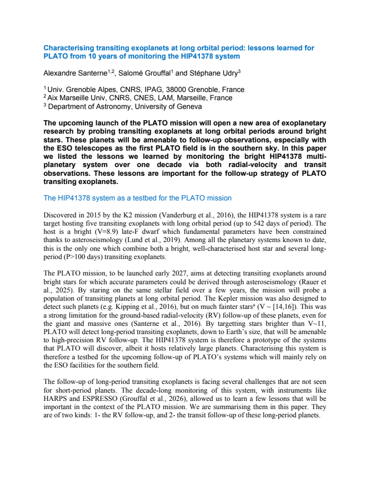 First page