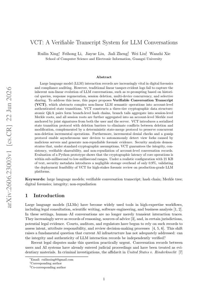 First page