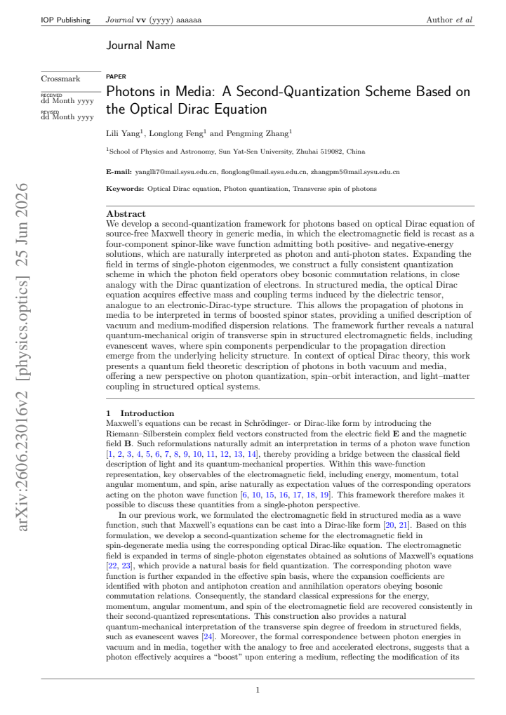 First page
